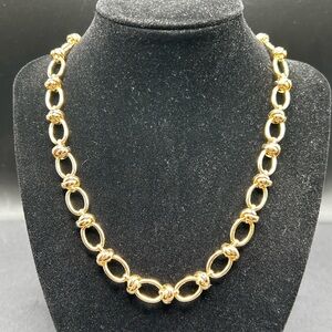 Anthropologie Serefina Gold Chunky Link Necklace